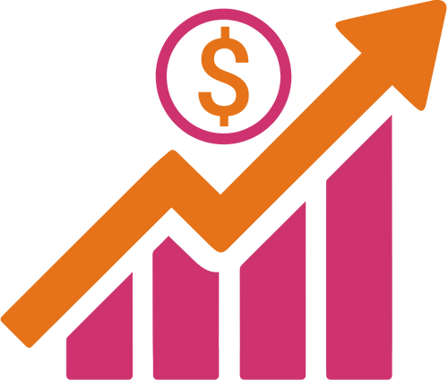 Growth chart icon
